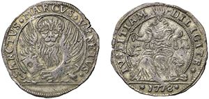 ANONYMOUS COINAGE (Law of 9 May 1722) - 30 soldi Lira 1778, Venice.