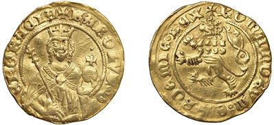 Carlo IV di Lussemburgo, Fiorino in oro, s.d., Kuttenberg