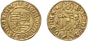 SIGISMUND OF LUXEMBOURG (1387-1437) &ndash; Gulden, n.d., Kremnitz.