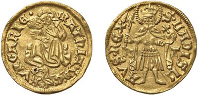 Mattia Corvino, Gulden in oro, Hermannstadt, s.d.