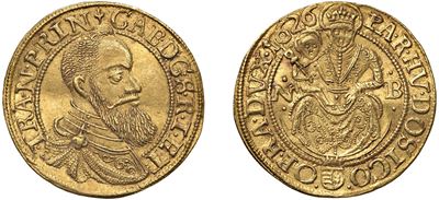 Gabriel Bethlen, Ducato in oro, 1626, Nagybánya