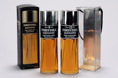 Tomintoul Glenlivet, Selezione di whisky single malt scozzese (2 bottiglie)