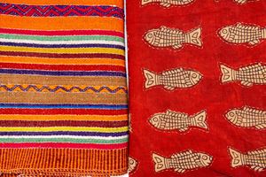 lotto di 02 tessuti sudamericani