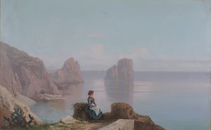 Fanciulla in riva al mare