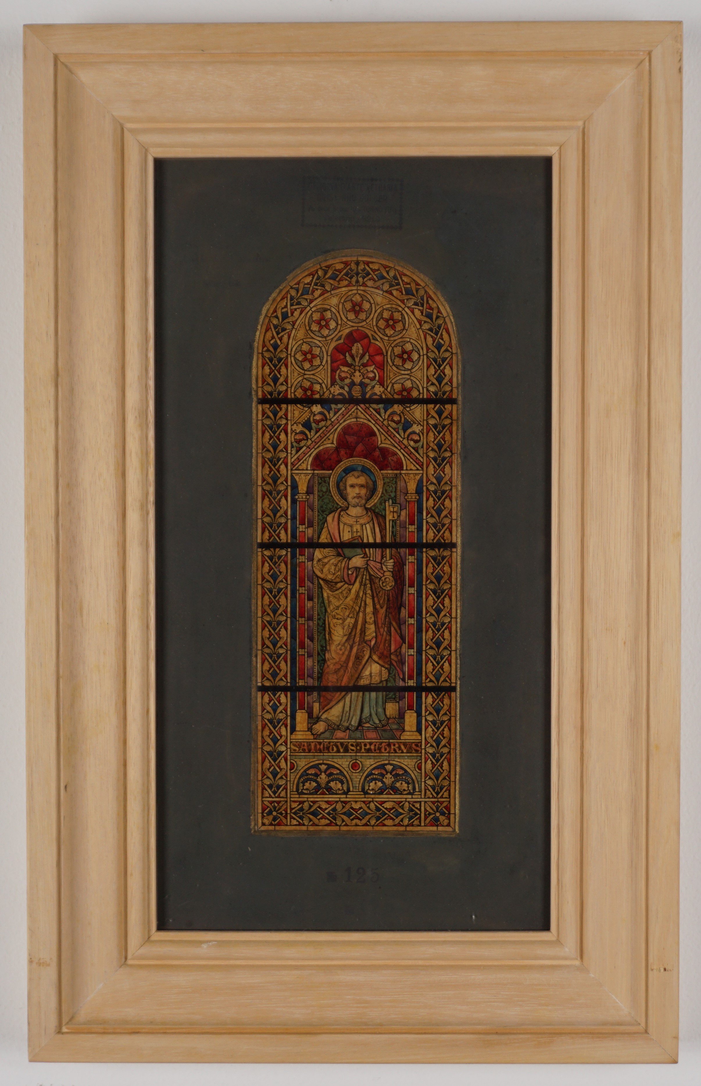 Studio di vetrata raffigurante San Pietro