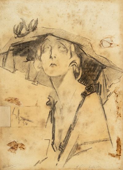 Ritratto di giovane donna con cappello