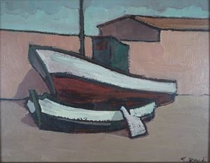 Barche sulla spiaggia