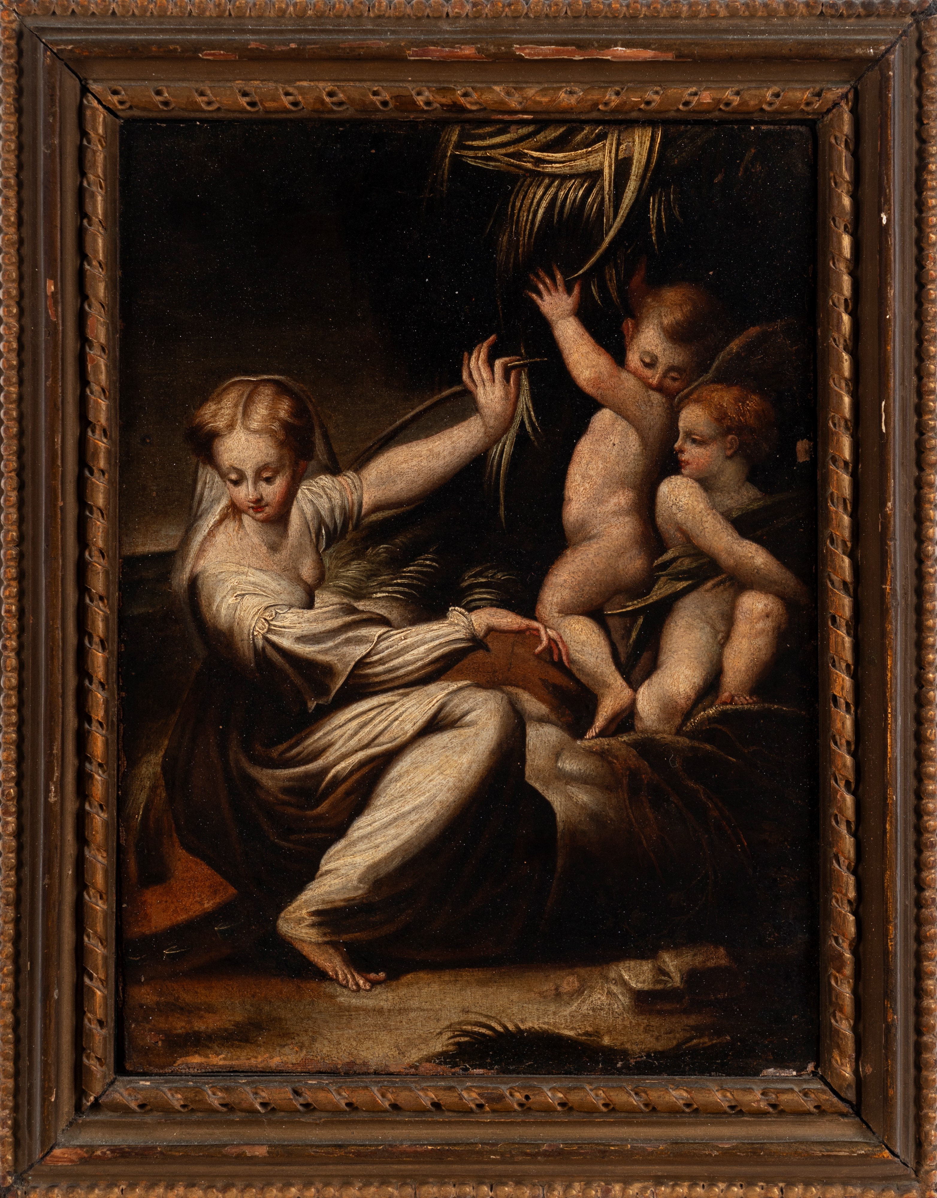 Santa Caterina d'Alessandria con angeli