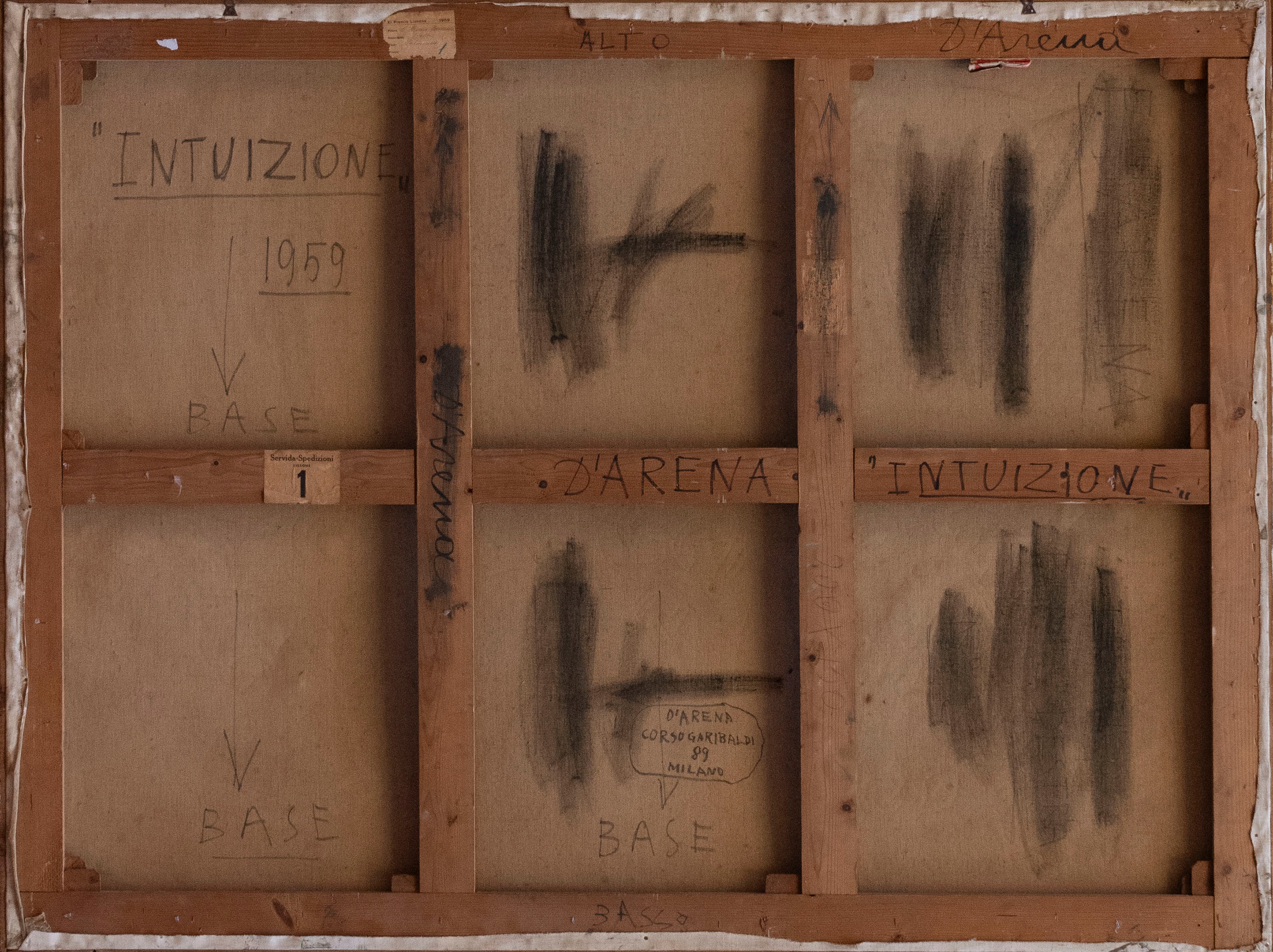Francesco D'arena - Intuizione, olio su tela (1959)