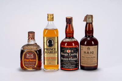 Selezione di Whisky, 4 bottiglie assortite