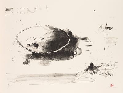 Le perle, litografia (es. 35/55)