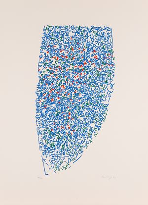 Composizione azzurra
