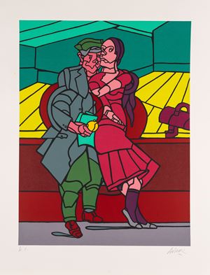 Valerio Adami - Derrière le miroir 1973 | Prints & Multiples