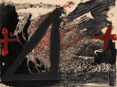 Triangle, acquaforte acquatinta a colori e calcografia (H.C.), 1976