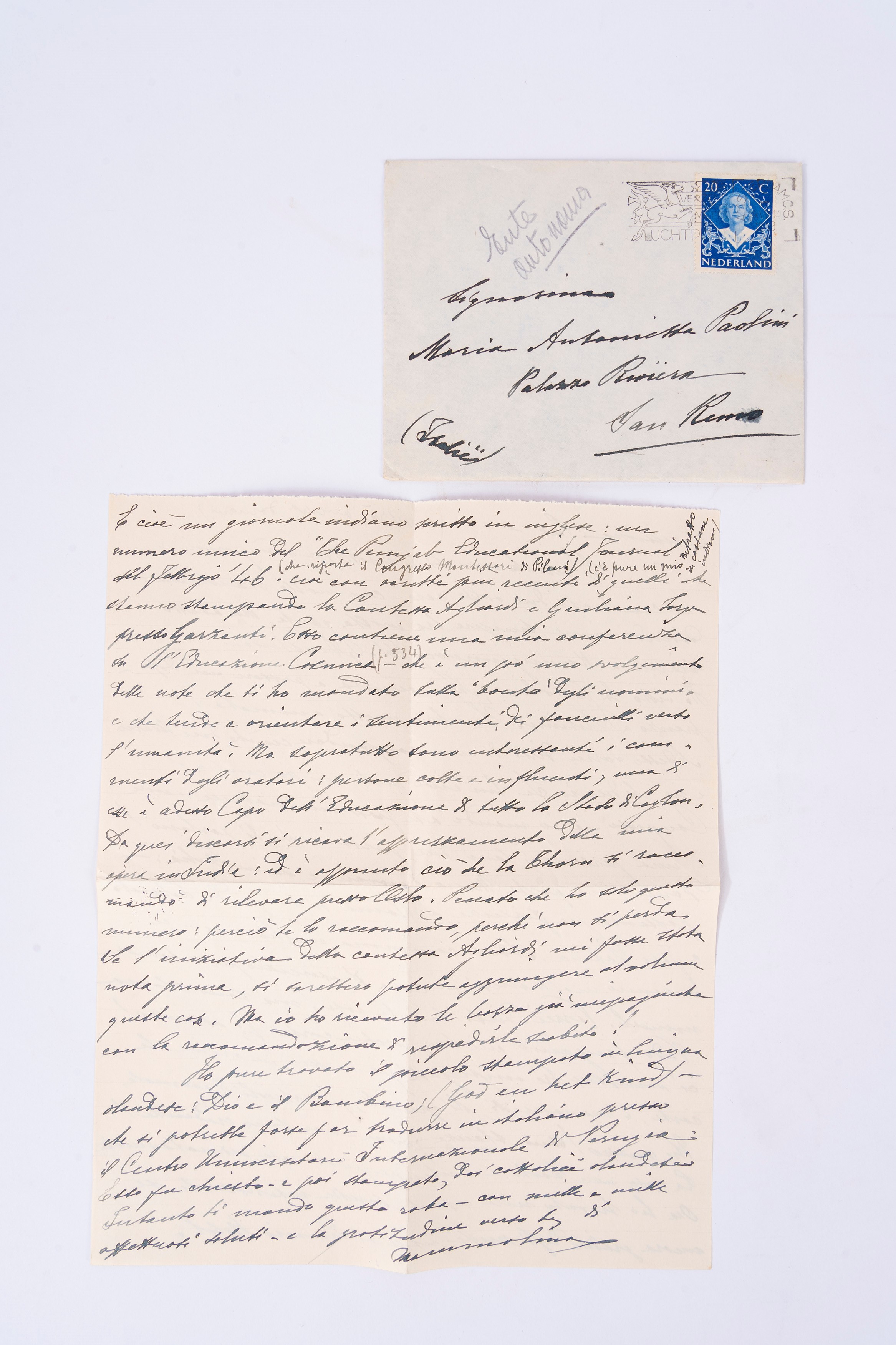 Lettera Premio Nobel