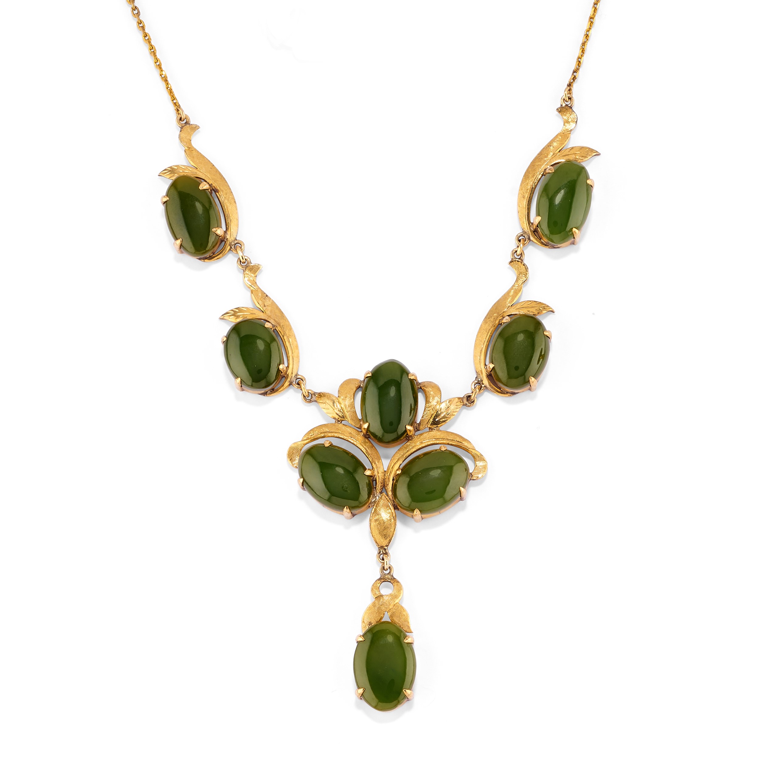 Demi parure con giada