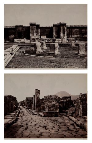 Pompei. Strada di Sallustio; Panteon