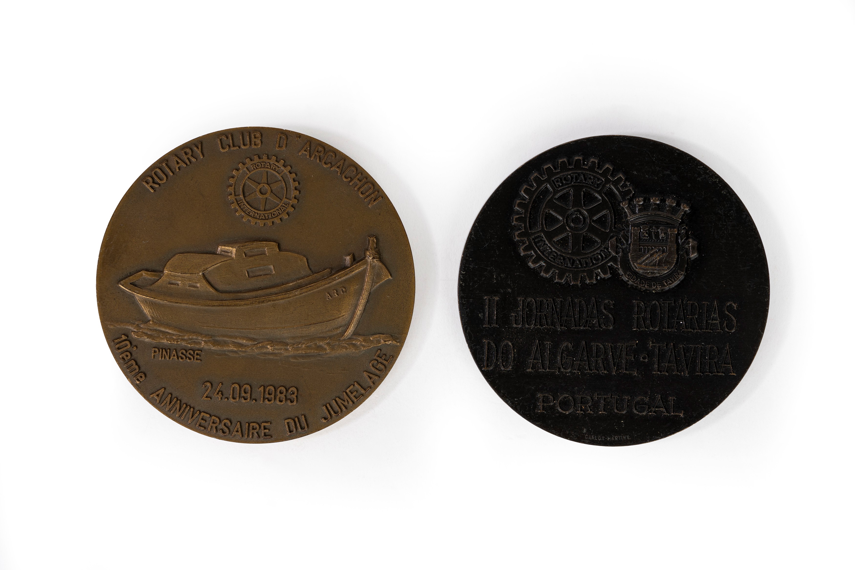 Coppia di medaglie commemorative