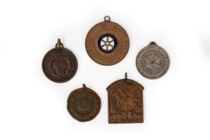 Serie di cinque medaglie celebrative