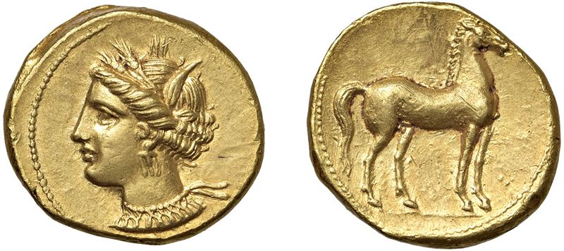 CARTAGINE – Statere, circa 350-320 a.C., Cartagine.