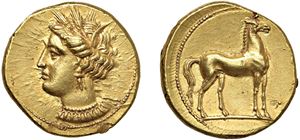 CARTAGINE &ndash; Statere, circa 350-320 a.C., Cartagine.