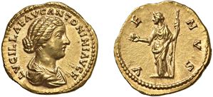 LUCILLA (164-180) &ndash; Aureo, s.d., Roma.
