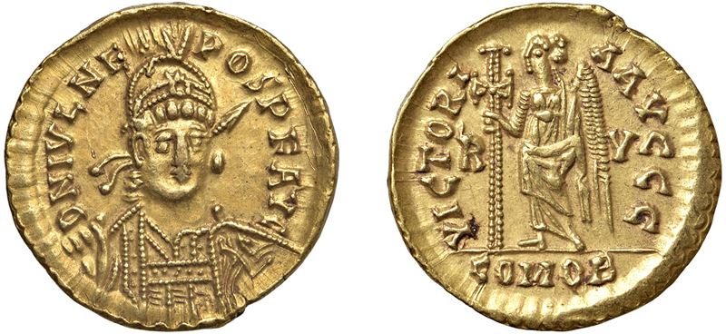IMPERO ROMANO D'OCCIDENTE – GIULIO NEPOTE (474-475) – Solido, s.d., Ravenna.