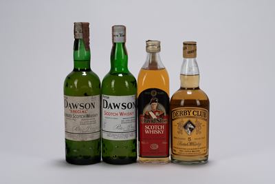 Selezione di Whisky: quattro bottiglie di diverse etichette