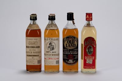 Selezione di Whisky: Old England, Old Cellar, Old Land, Old Argyll