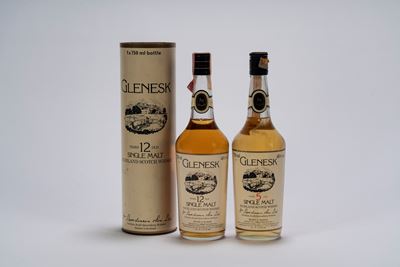 Glenesk, Single Malt Highland Scotch, 12 e 5 Anni, 0,70l ciascuno, 40% Vol.
