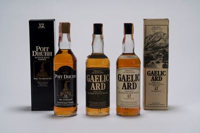 Selezione di Whiskies Gaelic, Comprendente Poit Dhubh 12 Year Old, Gaelic Ard 5 Year Old e Gaelic...