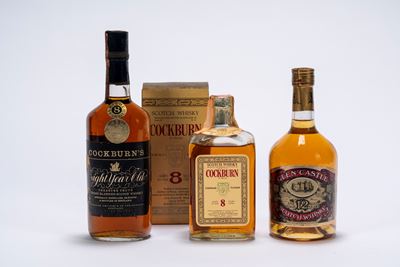 Selezione di Whisky: Cockburn's 8 Year Old e Glen Castel 12 Year Old
