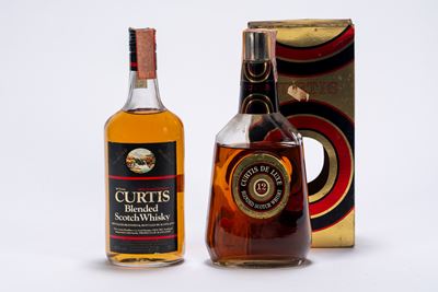 Curtis De Luxe Blended Scotch Whisky, 5 Year Old e 12 Year Old (2 bottiglie)