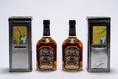 Chivas Regal, Scotch Whisky 12 Years Old (2 bottiglie da 0,75l, 43% Vol.)