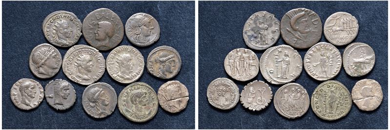 Interessante lotto di 12 monete. Monetazione mista