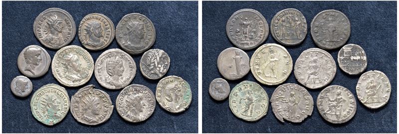 Interessante lotto di 12 monete. Monetazione mista.