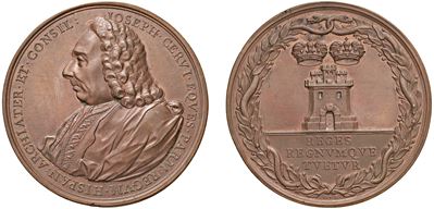 Giuseppe Cervi, Medaglia commemorativa in bronzo, s.d., Parma