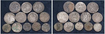 Monetazione veneziana, Lotto di 12 esemplari di monetazione mista