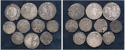 Lot Vari Dogi, Esemplari di Monetazione Mista Veneziana in Vari Metalli