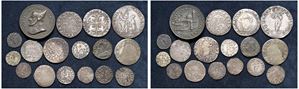 VARIOUS DOGES &ndash; Interesting lot of 16 mixed Venetian coins and a medal.