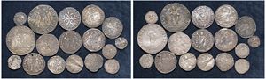 VARIOUS DOGES &ndash; Interesting lot of 17 coins, of mixed Venetian coinage.