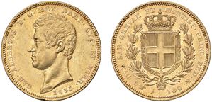 CARLO ALBERTO (1831 - 1849) - 100 lire 1835, Torino.