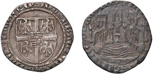 GIAN FRANCESCO GONZAGA (1407-1444) - Grosso, s.d., Mantova. 