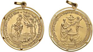 NUREMBERG &ndash; Two ducat baptismal medal, n.d. (18th century).