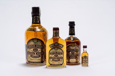 Selezione Chivas Regal 12 Year Old, set di 4 bottiglie