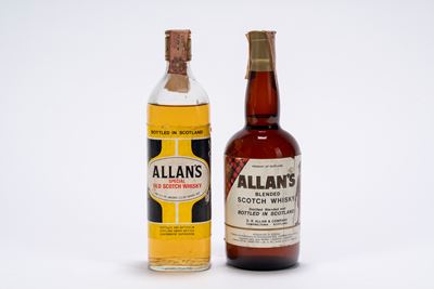 Allan's Whisky, Special Old Scotch e Blended Scotch, 0,75l, 40% Vol. (2 bottiglie)