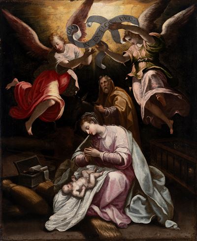 Ippolito Costa, Natività, olio su tela