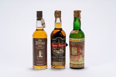 Selezione di Whisky, 3 bottiglie assortite
