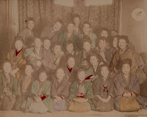 A group of boys and girls