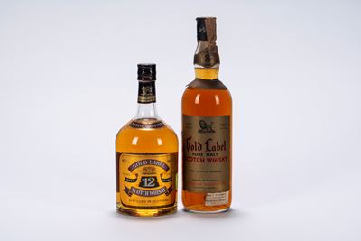 Gold Label, Whisky 12 Anni (0,70l, 40% Vol) e 8 Anni (0,75l, 43% Vol)